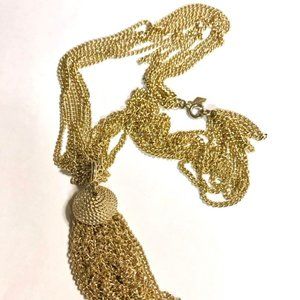 Vtg Tassel Necklace by Sarah Coventry
